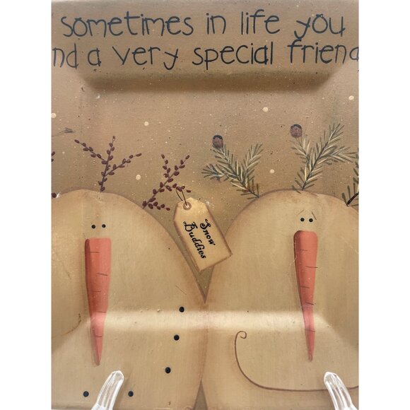 Snow Buddies Decorative Plate By Barbara Lloyd - Picture 1 of 4